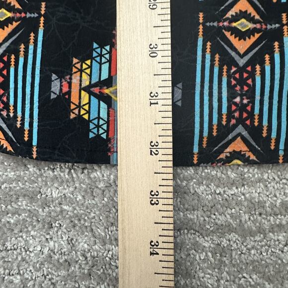 Rock & Roll Cowboy Shirt Mens XL Black Aztec Western Pearl Snap Retro Rodeo - Picture 12 of 12